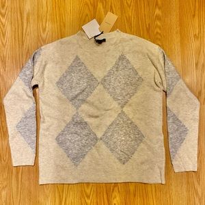Halogen Woman’s Argyle Sweater *NWT*